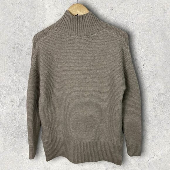 Nordstrom Sweet Romeo Cool Girl Tunic Sweater Ribbed Knit Beige Tan Size small S - Picture 3 of 12